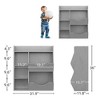 5-Cubby Kids Bookshelf & Playful Bookcase for Boys and Girls, Toy Storage Organizer for Books and Toys - 2 of 4