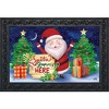 Briarwood Lane Doormat 30x18 Indoor Outdoor Santa Stop Here Christmas For Christmas Doormat - 2 of 4