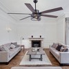 Bella Depot 46" Black Industrial Caged Ceiling Fan with Light and Remote - 4 of 4