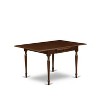 HomeStock 3-Pc Mahogany Finish Solid Wood Top Dining Table Set - 3 of 4