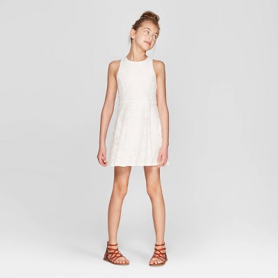 target girls white dress