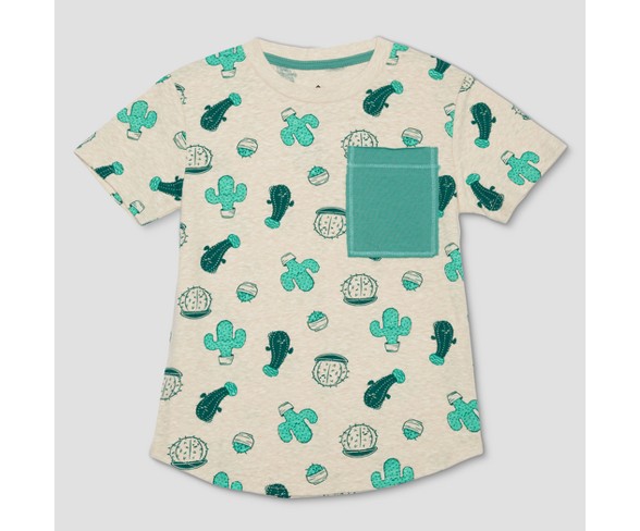 Toddler Boys' Well Worn Cactus Short Sleeve T-Shirt - Desert 12 M