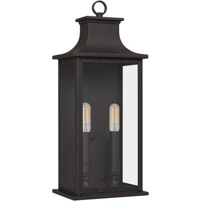 Quoizel Abernathy 19 1/2" High Old Bronze Outdoor Lantern Wall Light