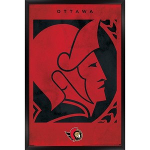 Trends International NHL Ottawa Senators - Logo 25 Framed Wall Poster Prints - 1 of 4