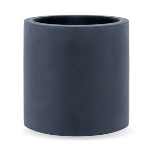 Rosemead Home & Garden, Inc. Weathered Concrete Outdoor Planter Pot Black - 1 of 4