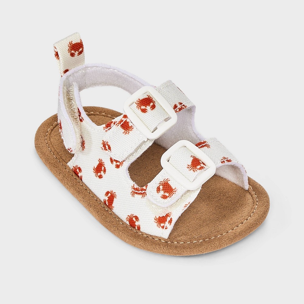 Baby Crab Sandals - Cloud Island™ Cream/Red 9-12M