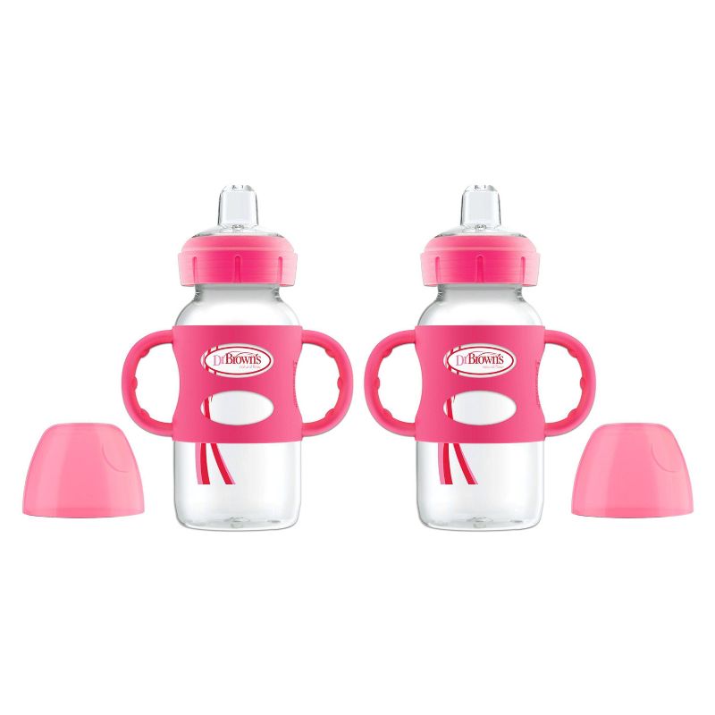 Dr. Brown's Wide-Neck Sippy Bottle with Handles - 2pk, 1 of 8