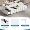 KTMBDW 43.3" Lift Top Coffee Table with 2 Drawers, Farmhouse Coffee Table with with Foldable Top, Dining Table for Living Room - 4 of 4