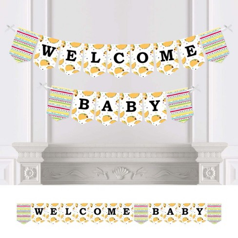 Big Dot Of Happiness Taco Bout Fun Mexican Fiesta Baby Shower Bunting Banner Party Decorations Welcome Baby Target