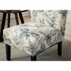 Vynxaria Capa Print Fabric Armless Contemporary Accent Chair - 3 of 4