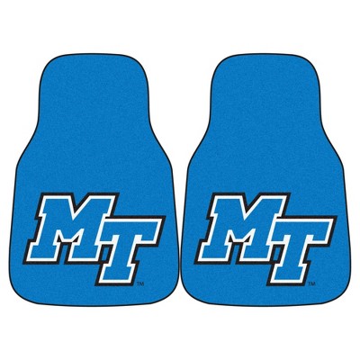 NCAA Middle Tennessee Blue Raiders Carpet Car Mat Set - 2pc