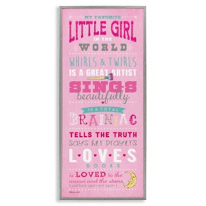 Stupell Industries Favorite Little Girl In The World, 13" x 30" - 1 of 4
