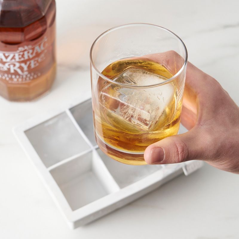True Marble Ice Cube Tray - Extra Large Square Ice, 3 of 8