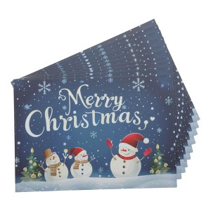 Unique Bargains Christmas Greeting Card Multicolored 4.5 x 3.1 Inch 10 Pcs - 1 of 4