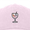 Dalix Spritz Cocktail Embroidered Cap Cotton Baseball Cute Cool Dad Hat Womens - 2 of 4