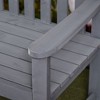 MOEPISY 56 In Outdoor Wood Bench, 2-Seater Garden Bench With Backrest And Armrest - 2 of 4