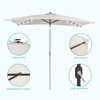 Sonkuki 10x6.5 ft Outdoor LED Solar Rectangular Patio Market Umbrella Aluminium/Steel, Crank, 3-Year-Non-Fading - 3 of 4