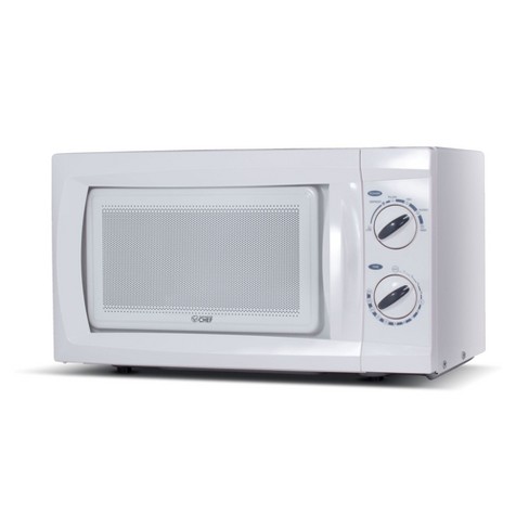 Commercial Chef Countertop Microwave Oven 0.6 Cu. Ft. 600w, White