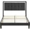 Bed frame with headboard and sturdy wooden strips,no noise, no need for box springs,easy to assemble,Queen size - 3 of 4