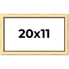 PosterPalooza | Simple Gold Picture Frame - UV Acrylic, Backing Board, Hanging Hardware Included - 2 of 4