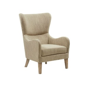 NicBex Polyester Accent Chair,Upholstered Living Room Chairs with High Backrest and Birch Legs,Cozy Armchair,Accent Chairs for Living Room - 1 of 4