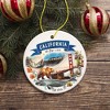 Artistic California State Themes and Landmarks Christmas Ornament - 4 of 4