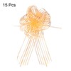 Unique Bargains Large Gift Wrapping Bows Chiffon Pull Bow Ribbon 15 Pcs - 3 of 4