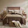 NicBex 7 Piece Faux Suede King Bed Set with Decorative Buttons,Comfort Sheets Set for Bedroom - 2 of 4