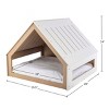 PETMAKER 29.5x28in Indoor Dog House, White - 2 of 4