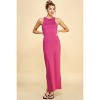 Slickblue Side Slit Maxi Dress, High Neck Sleeveless, Women’s Form-Flattering Style, Multiple Color Options, Size S-L - 2 of 4