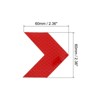 Unique Bargains Reflective Stickers Waterproof Adhesive High Visibility Night Warning Safety Tape for Trucks 20 Pcs - 2 of 4