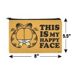 Garfield This Is My Happy Face Makeup Cosmetic Bag Organizer Pouch - 4 of 4