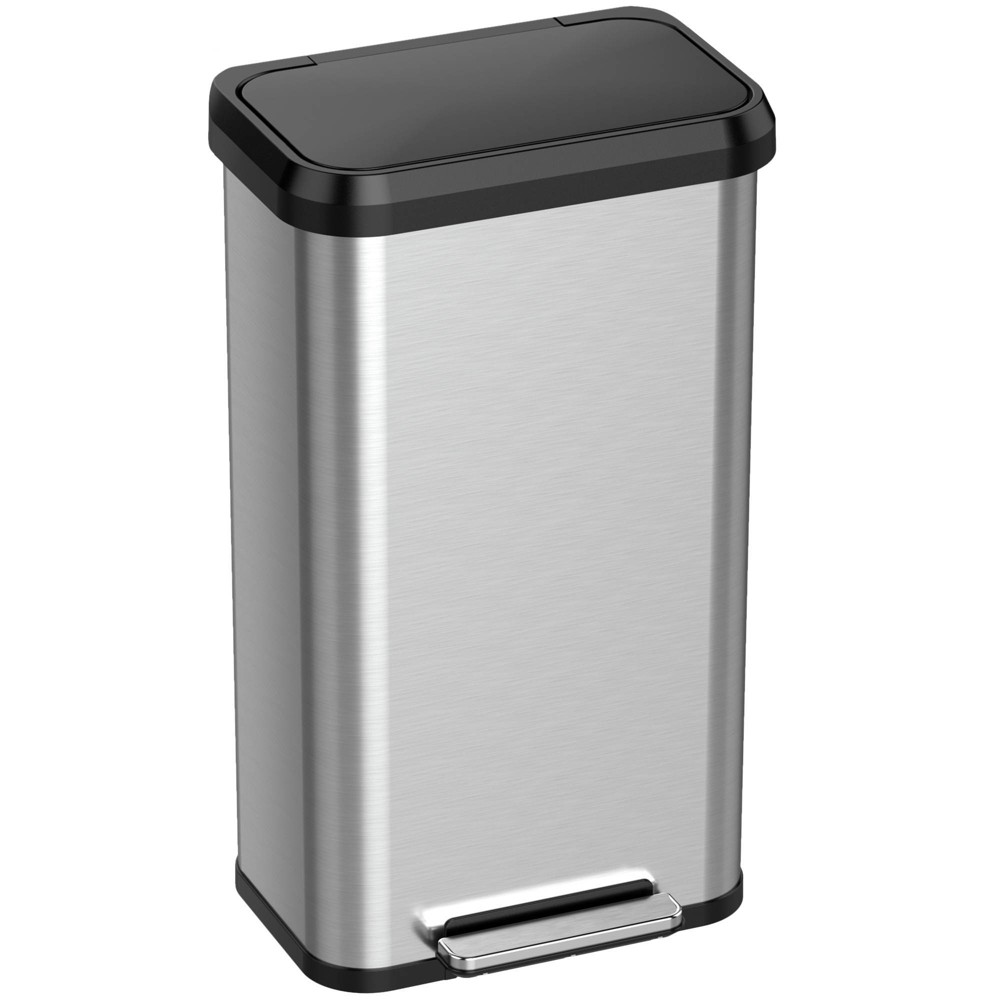 Photos - Barware iTouchless 20gal Step Trash Can with Odor Filter and Plastic Lid