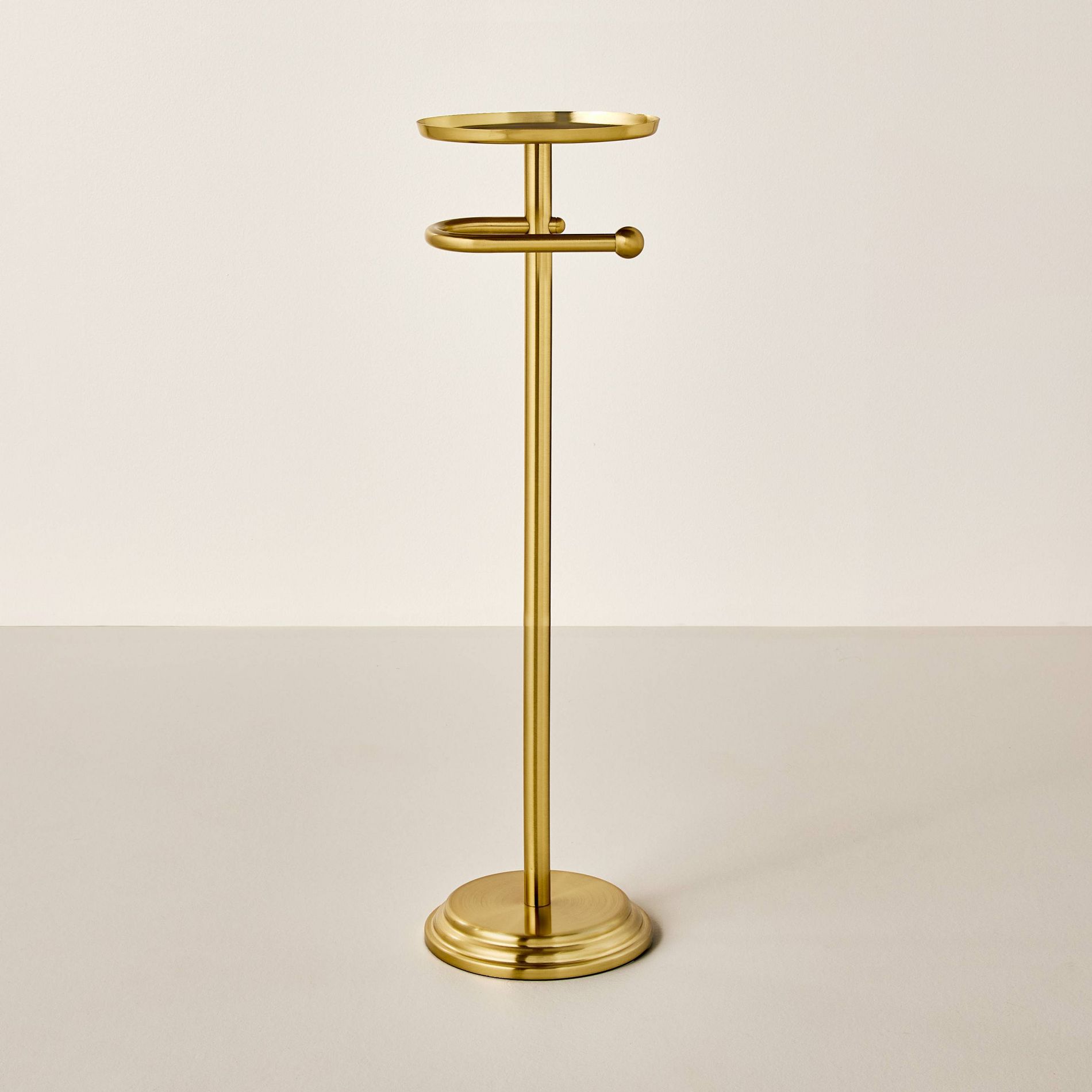 26" Brass Toilet Paper Stand Brushed Finish - Hearth & Hand™ with Magnolia