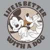 Men's Mickey & Friends Life is Better with a Dog Sweatshirt - image 2 of 4