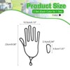Unique Bargains Plastic Golf Gloves Stretcher with Aluminum Alloy Hanging Hooks 2 Pcs - 2 of 4