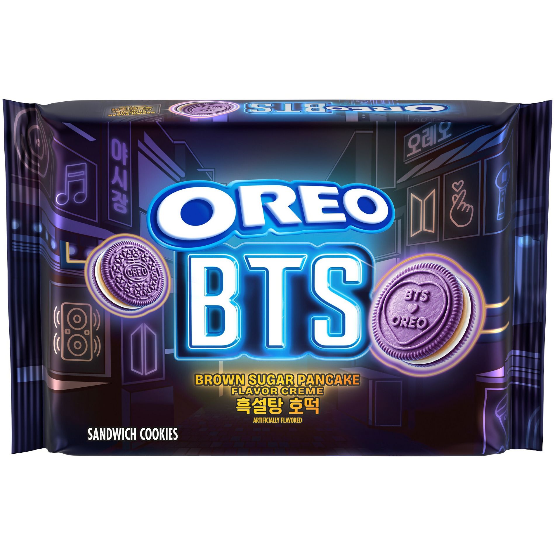 Oreo Sandwich Cookies BTS Brown Sugar Pancake Limited Edition - 10.68oz