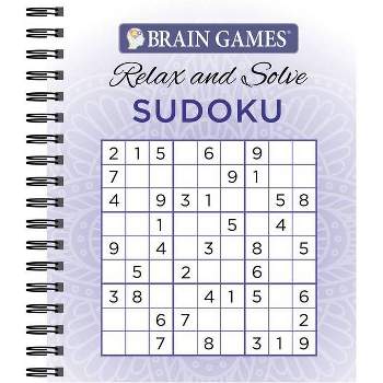 Brain Games - Relax and Solve: Sudoku (Purple) - by  Publications International Ltd & Brain Games (Spiral Bound)