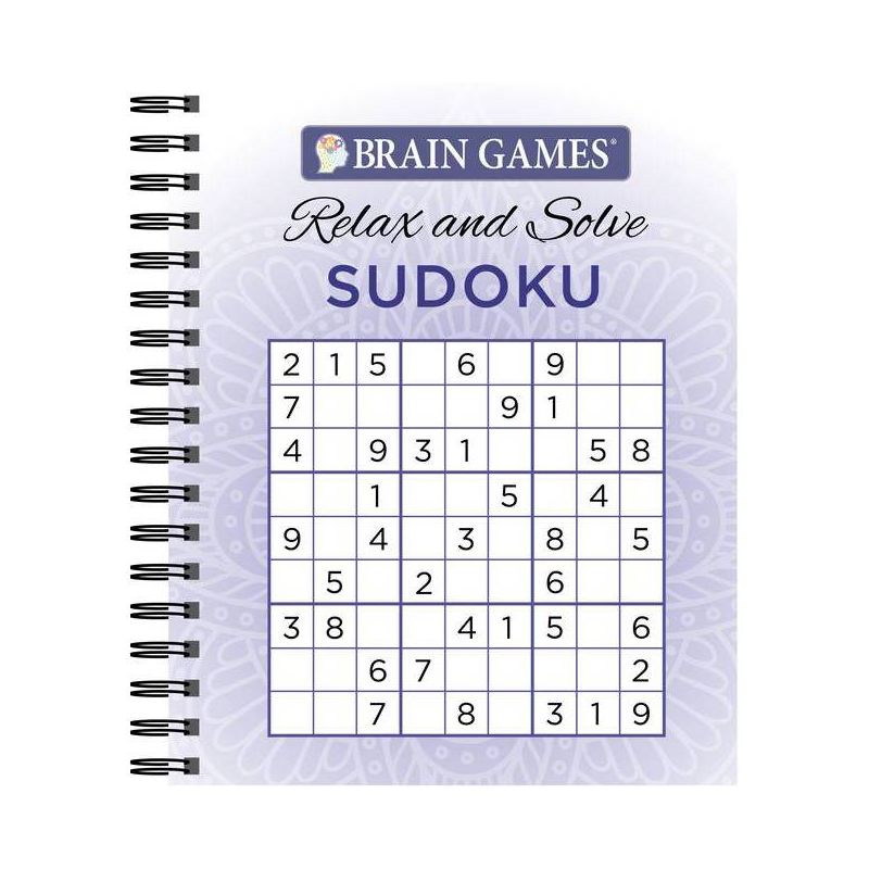 Brain Games - Relax and Solve: Sudoku (Purple) - by  Publications International Ltd & Brain Games (Spiral Bound), 1 of 2