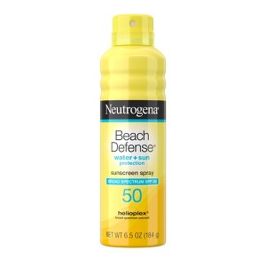Neutrogena Beach Defense Sunscreen Spray, SPF 50, 6.5oz - 1 of 4