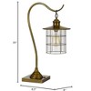 Cal Lighting Silverton Desk Lamp With Glass Shade (Edison Bulb included) - 4 of 4