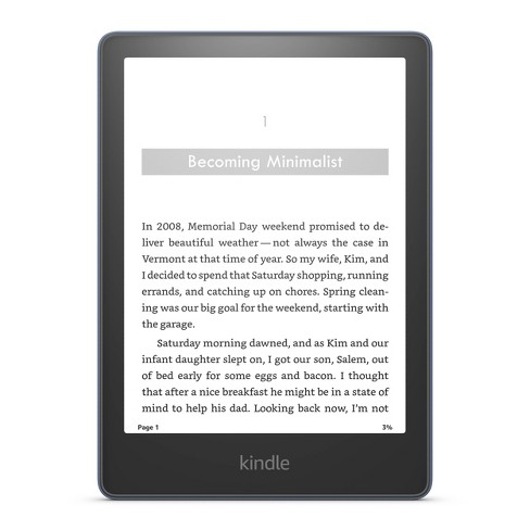 Amazon Kindle Paperwhite 32gb Signature Edition - Denim : Target