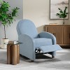 Relax-A-Lounger Lilly Pushback Recliner Woven Blue - 2 of 4