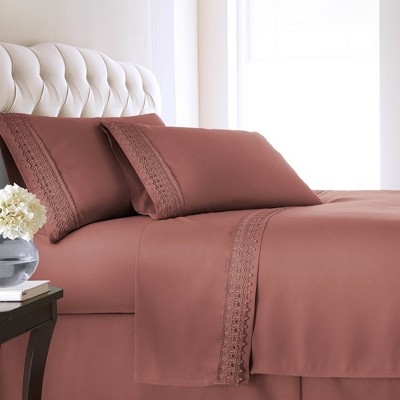 Southshore Fine Living Vilano Lace Extra-Deep Pocket easy care ultra-soft Lace Sheet Sets