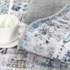 Non-Slip Machine Washable 2x3 Vintage Print Area Rug, Distressed Low Pile Entryway Doormat for Kitchen Bathroom Bedroom, Taupe - 4 of 4