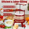 Wood Steel Fruit and Wine Press, Manual Fruit Wine Press With T-Handle, Stable Triangular Structure, Wine Making Press for Kitchen - 3 of 4