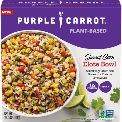 Purple Carrot Gluten Free Vegan Frozen Sweet Corn Elote Bowl - 10.75oz