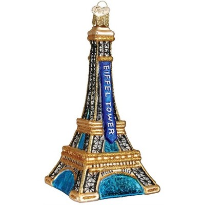 Old World Christmas Glass Blown Ornament for Christmas Tree, Eiffel Tower