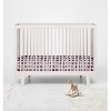 Bacati - Elephant Pink, Fuschia, Gray 100 percent Cotton Universal Baby Crib or Toddler Bed Fitted Sheet - 4 of 4