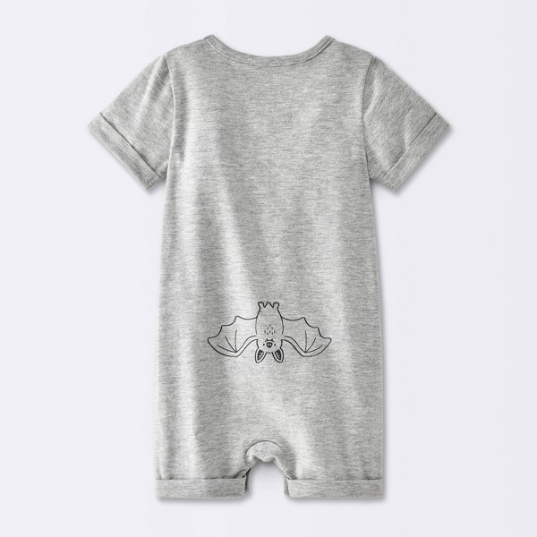 Enterito de Bebé de Jersey Halloween 'Conde Snuggula' - Cloud Island™ Gris Heather 2